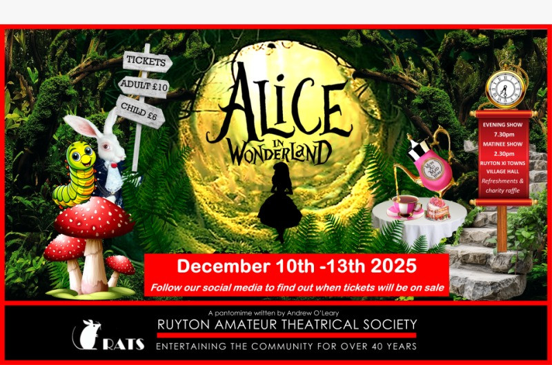 Alice in Wonderland - RATS Panto 10-13 December